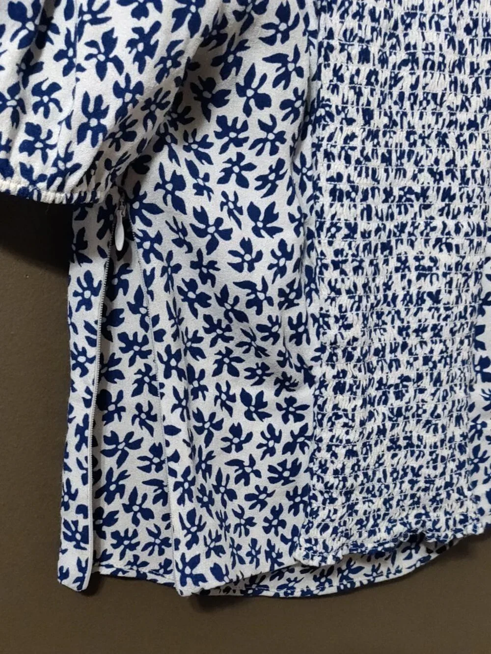 Reformation Floral Marmalade Top With Smocked Back Size 6